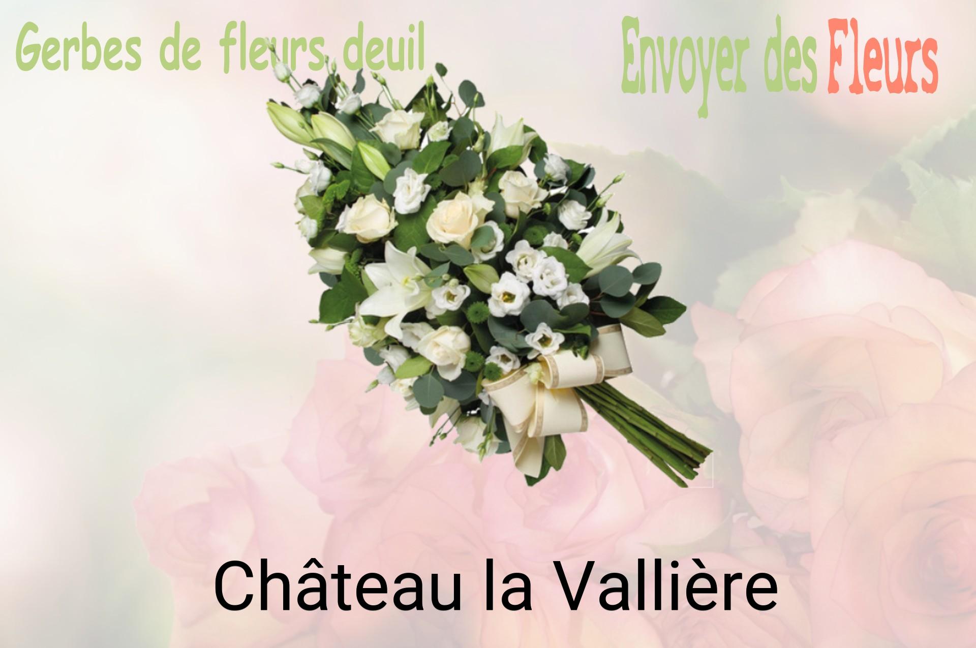 Gerbe de fleurs de deuil livrée à Château-la-Vallière